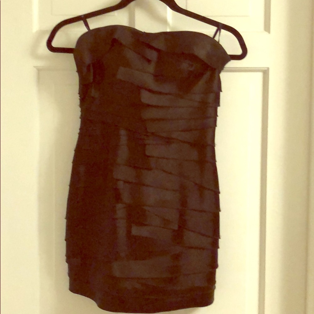 Black mini party dress